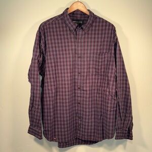 Abercrombie & Fitch button down plaid men’s size L 100% cotton